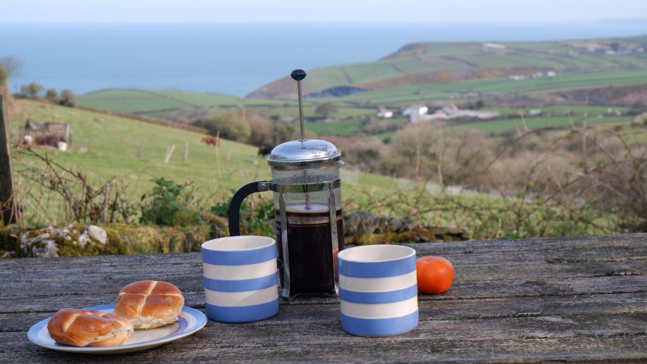 Polrunny Farm Elderberry Cottage With Sea View Боскасъл Екстериор снимка